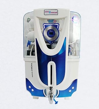 Water Guardian Water Purifier, 14Stage RO, 12Ltr Capacity, DIGITAL CHROME 3Stage Auto Flush, House Lock Mode and Turbo Flush Mode, White & Aqua,