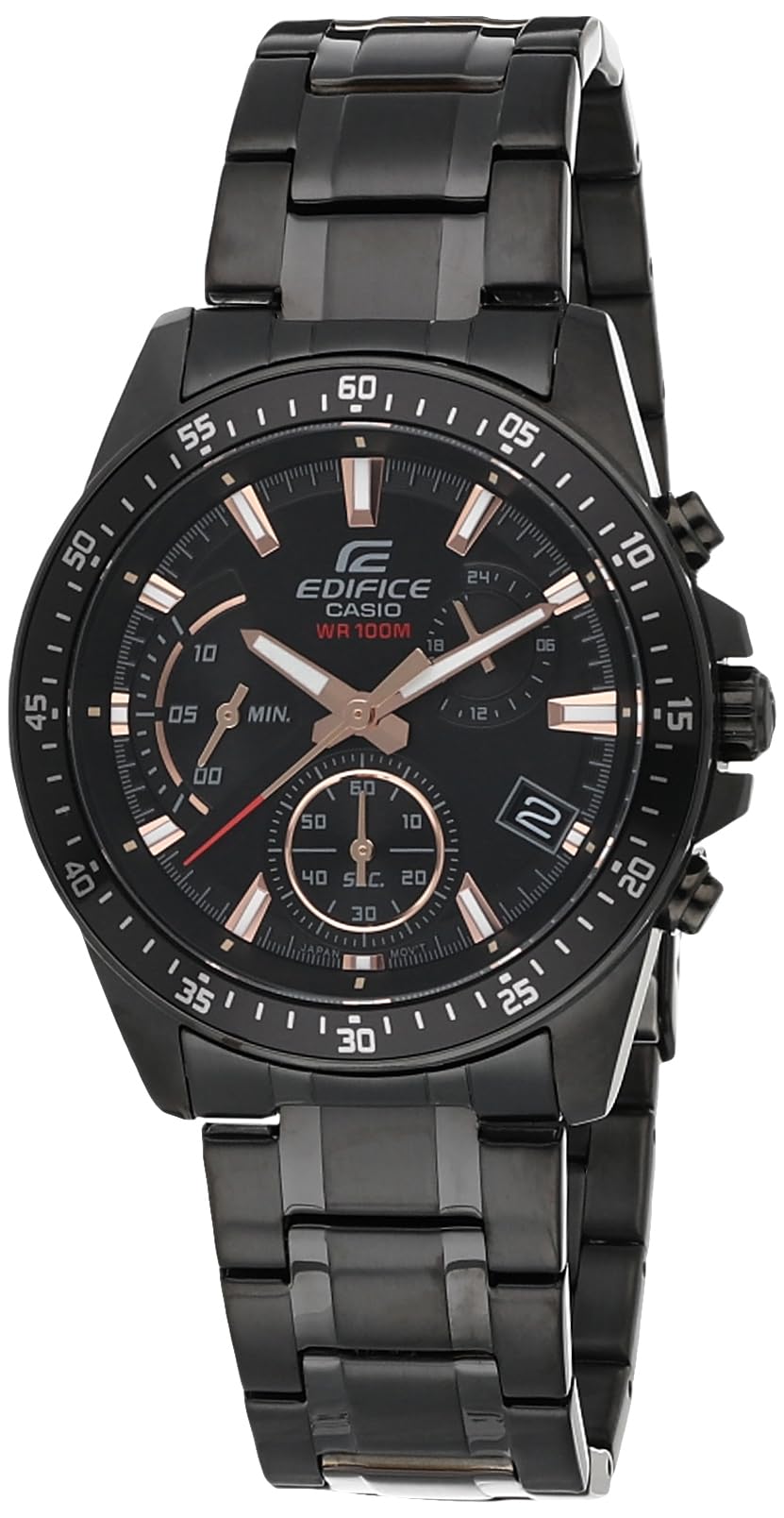 Casio Edifice Men's Quartz Watch Black Chrono