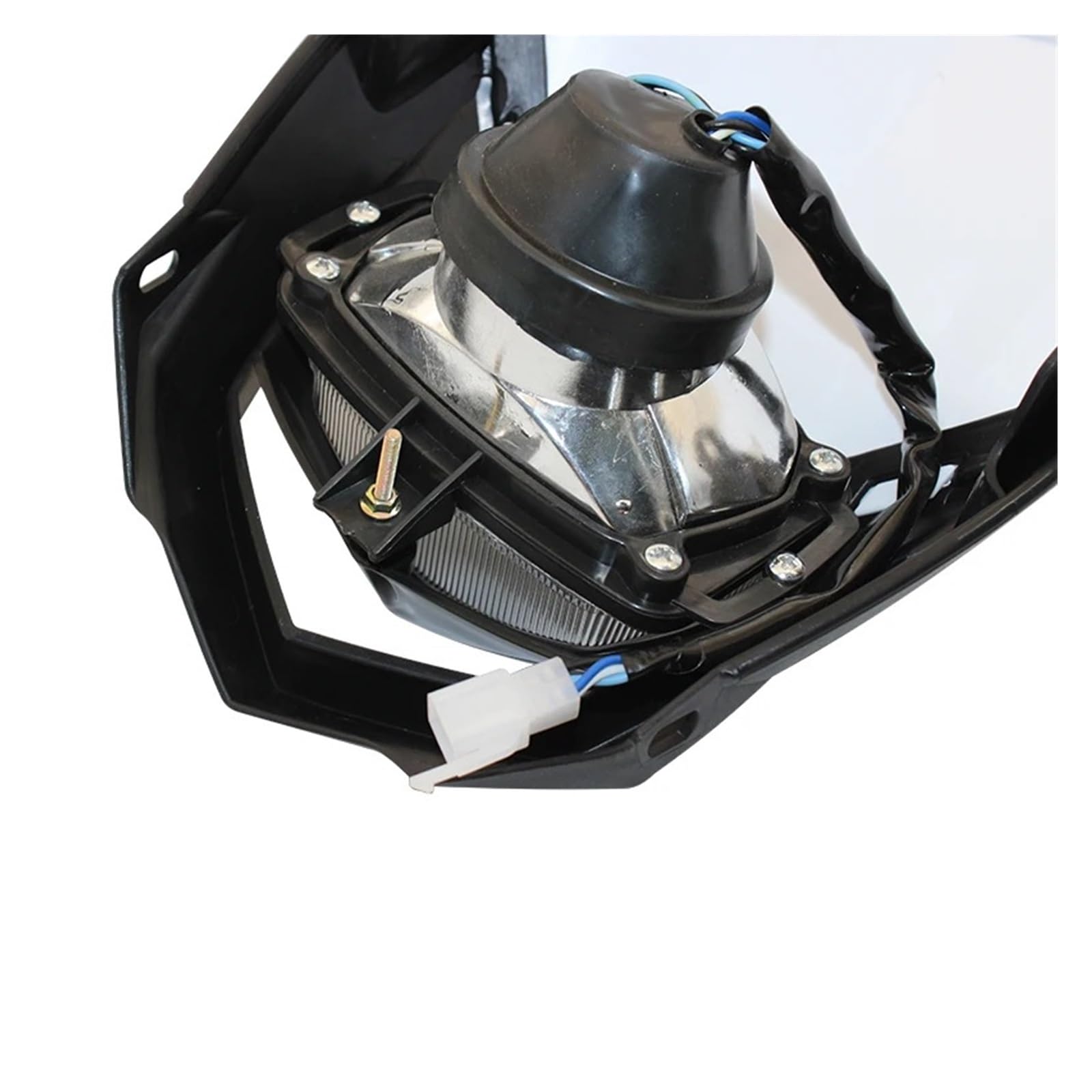 Gruppo Ottico Anteriore Moto Kit Modificato Per Motocicletta Universale 35W Faro H4 Piastra Maschera Carena Dirt Bike Faro(2)