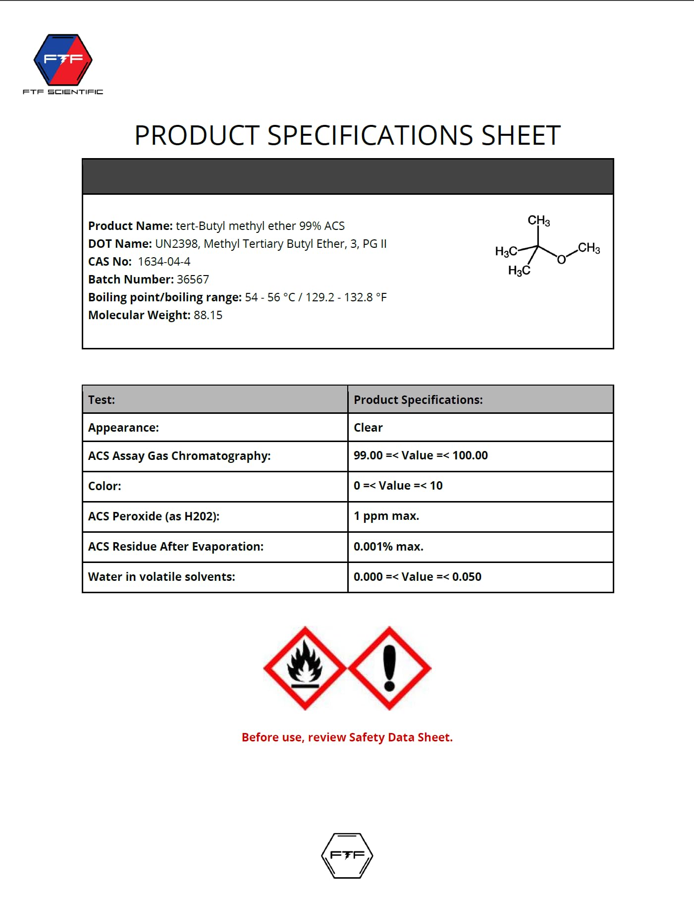 Xylol Solvent, 1 gal., Mfr: 822G1-A