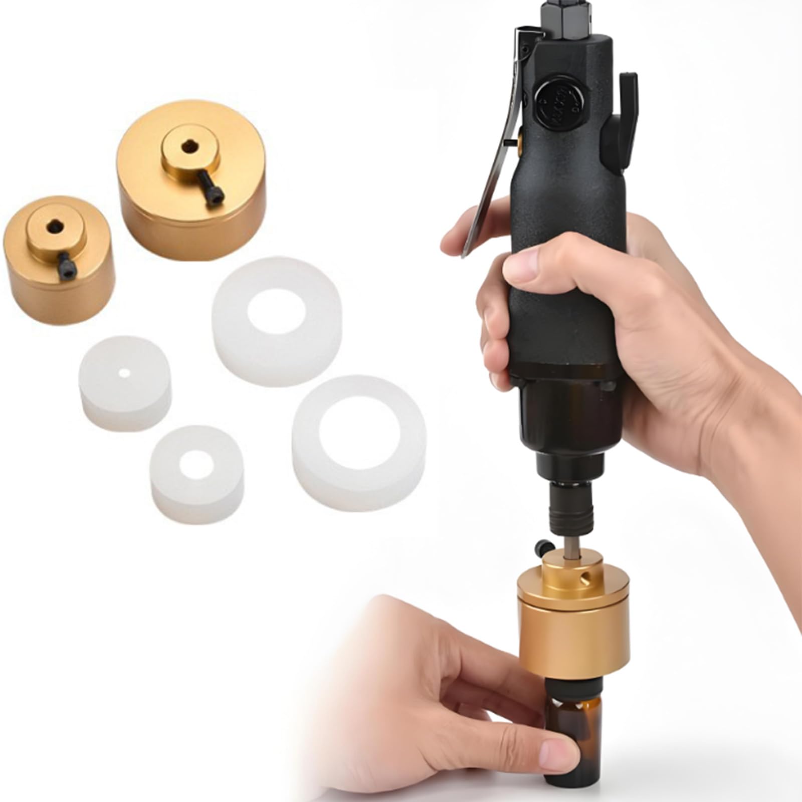 Scellant de bouteilles en plastique pneumatique 11000 tr/min