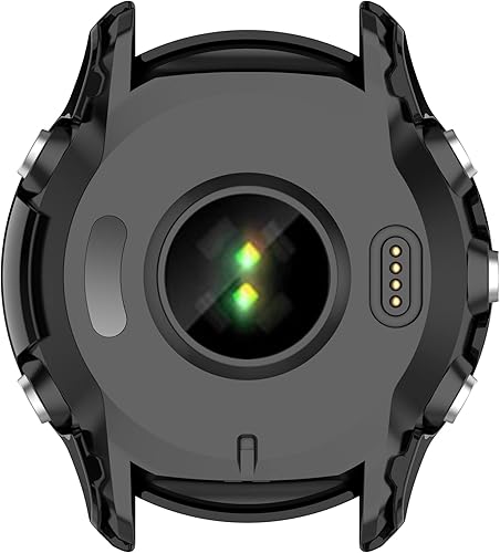 Miniatura 6 de Funda protectora compatible con Garmin Forerunner 955955, protector de pantalla solar, vidrio templado, policarbonato duro, cubierta completa,