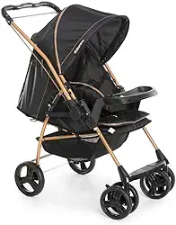 Carrinho de Bebê Galzerano Milano Reversível III 1018 Preto Golden