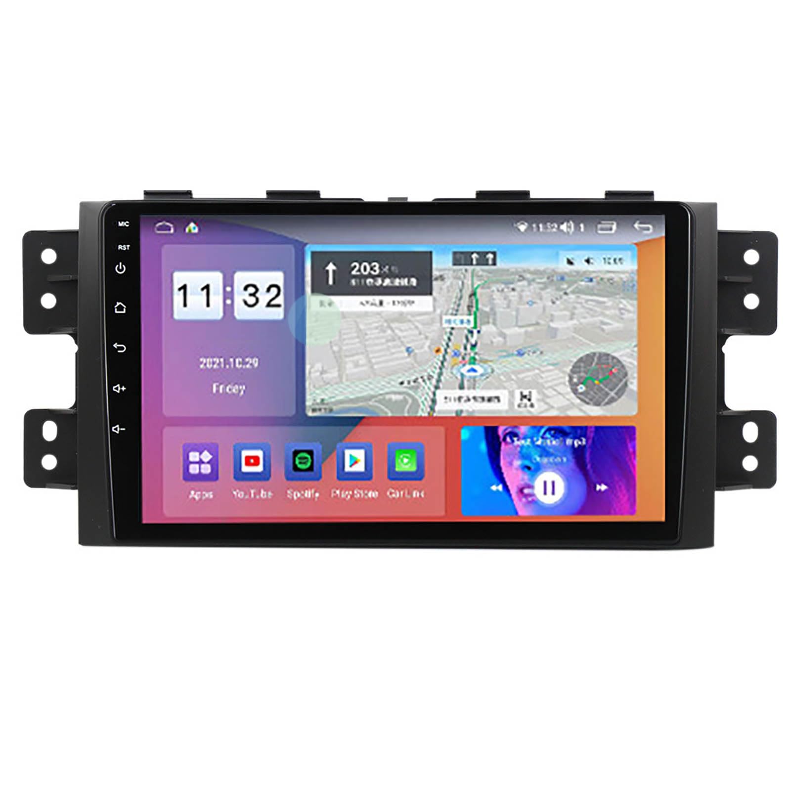 Autoradio Android 12 para KIA Borrego Mohave 08-12 con pantalla táctil de 9 pulgadas