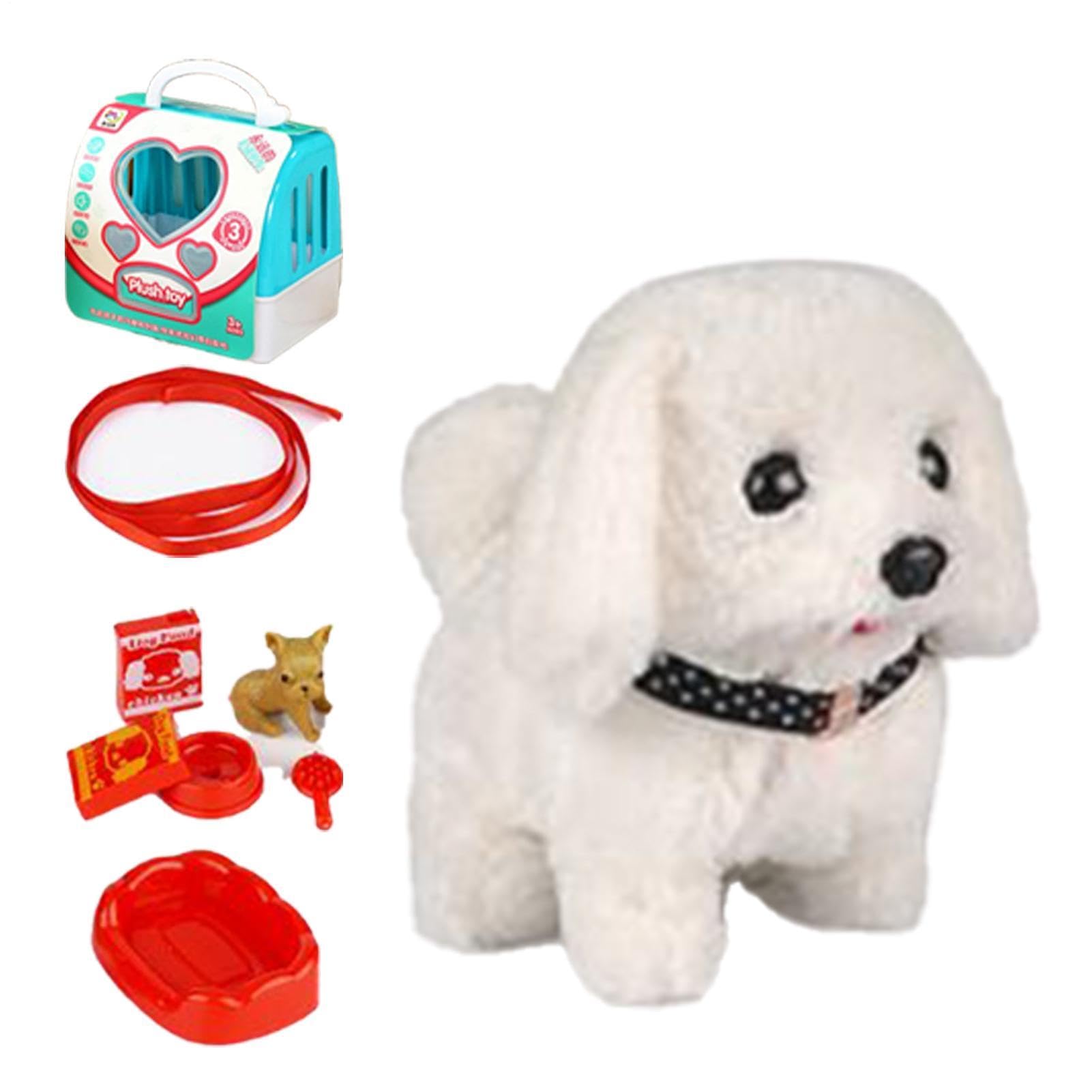 Perro peluche interactivo que camina y ladra como un cachorro real electrónico 8