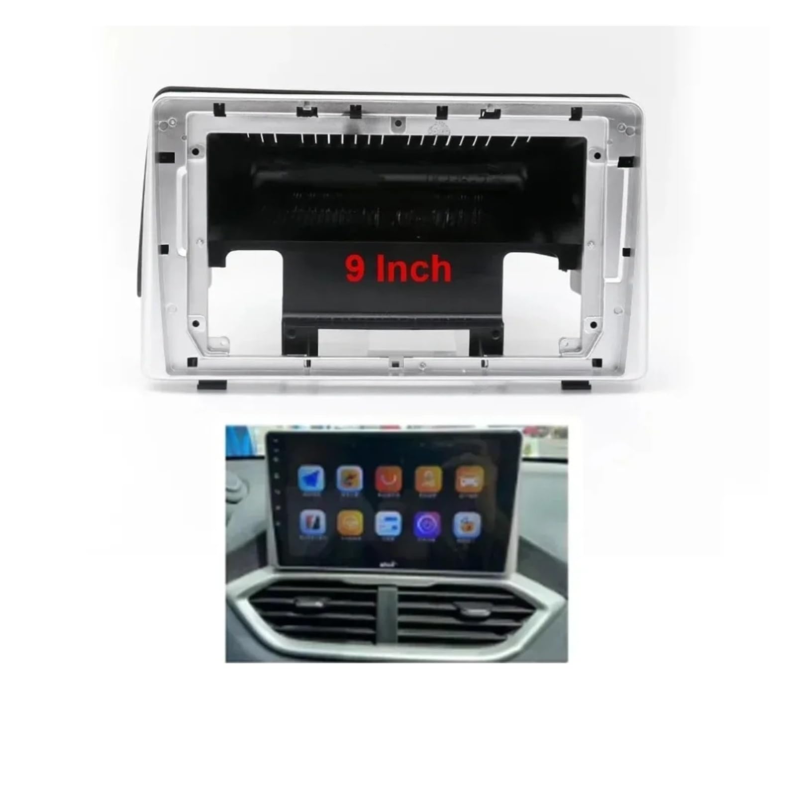 Fascia Marco 9 Pulgadas 22,86 Cm para Baojun 530 2018-2019 Marco De Coche Adaptador Fascia Android Radio Dash Kit Panel Ajuste Juego Panel Radio