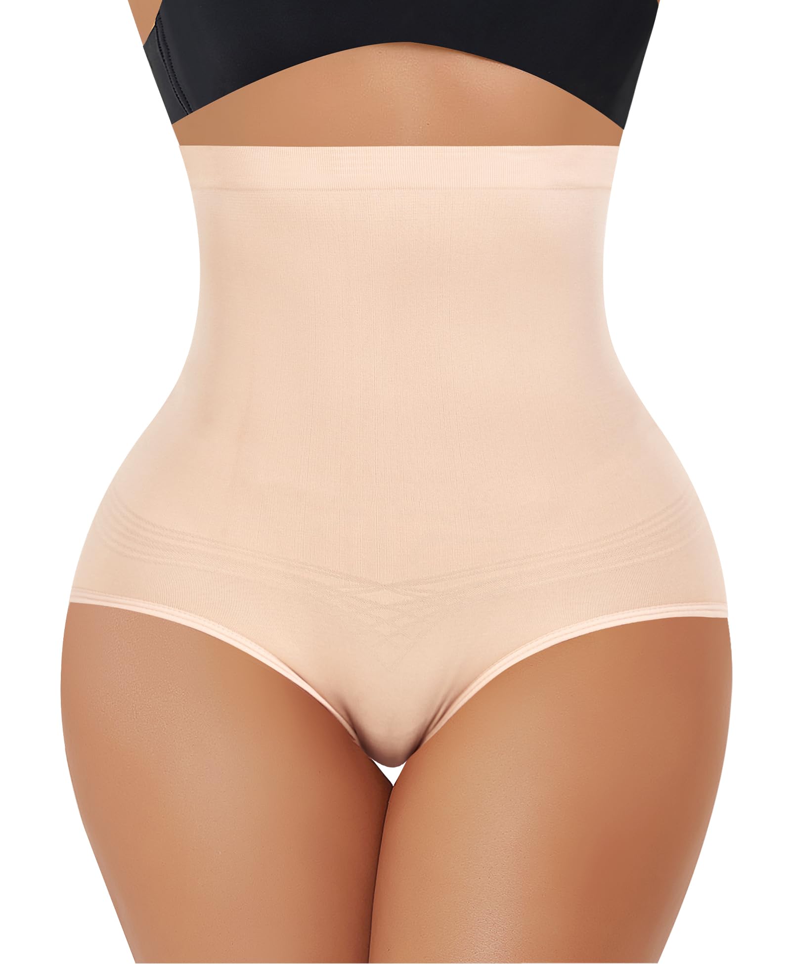 YARRCO Culotte Gainante Femme Ventre Plat Invisible Culottes Sculptantes Femme Taille Haute Gaine Amincissante Minceur Panty Gainant sans Couture Shapewear Slip