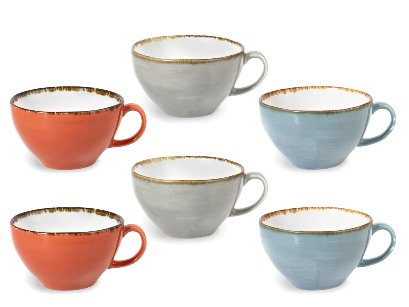 H&H Set 6 tazze Jumbo Toscana assortiti CC 375
