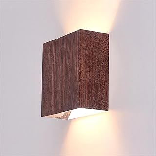 LED スポットライト ブラケットライト 上下発光 ウォールライト 電球色3000K おしゃれ 北欧 壁掛け 目に優しい 間接照明 玄関ライト led門柱灯 高輝度 省エネ インテリア 廊下 寝室 階段 庭先 門扉 コーナー 照明器具 (ダークブラウン, 電球色)