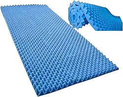 Colchão Anti Escaras Casca de Ovo Piramidal D33 Solteiro Azul Embalado a Vácuo Sequencial