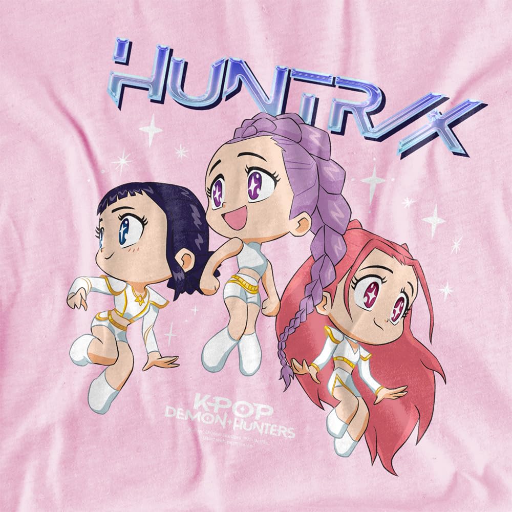 KPOP Demon Hunters - Huntrix Chibi Group Kids T Shirt