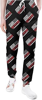 Pantalones deportivos para hombre, diseño de bandera americana, color rojo, con texto en inglés "Remember Everyone Deployed", para yoga, atletismo, descanso, pantalones deportivos con