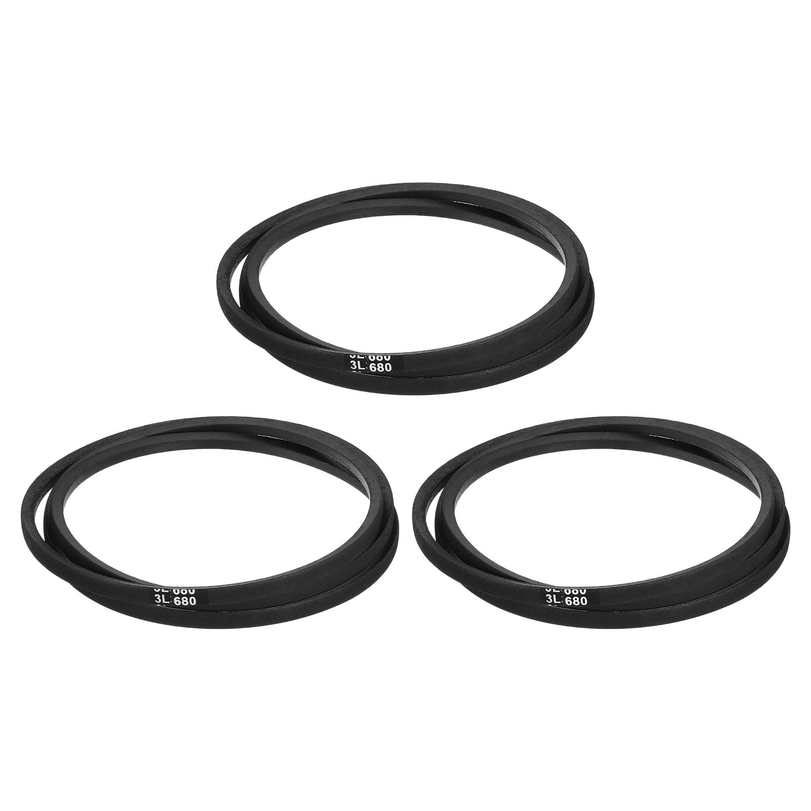 uxcell 3L240 Classic Wrapped Rubber V-Belt, 24"(610mm) Outside Circumference, 3L Profile V Belt 3/8" Width 7/32" Height — view 227