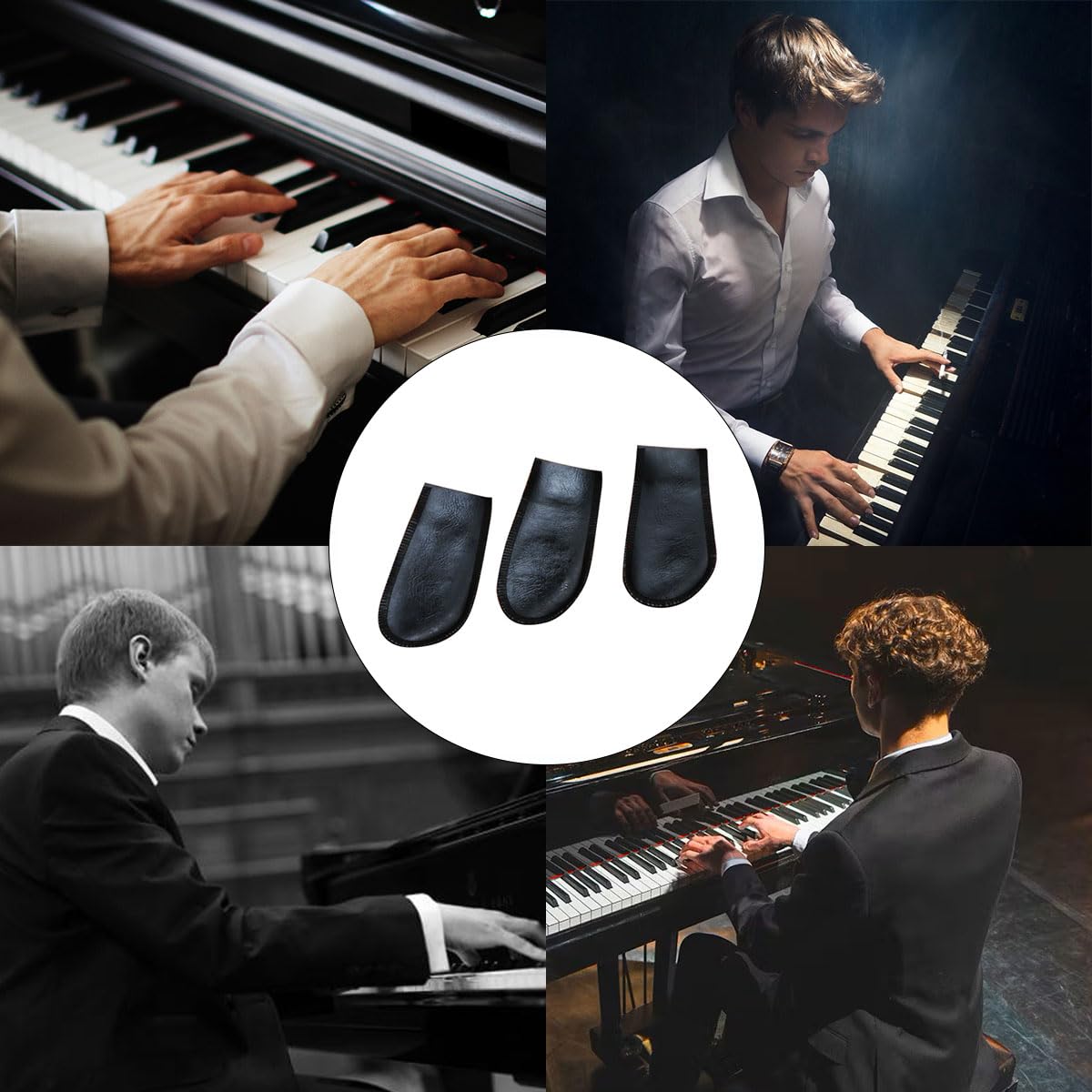 Pedale Copri Pedale per Pianoforte, 3 Pezzi Copertura Del Pedale Del Piano, Custodia Proteggi Pedale Pad Pedale Proteggi Maniche, Pianoforte Protezioni Del Pedale Copri Piedini