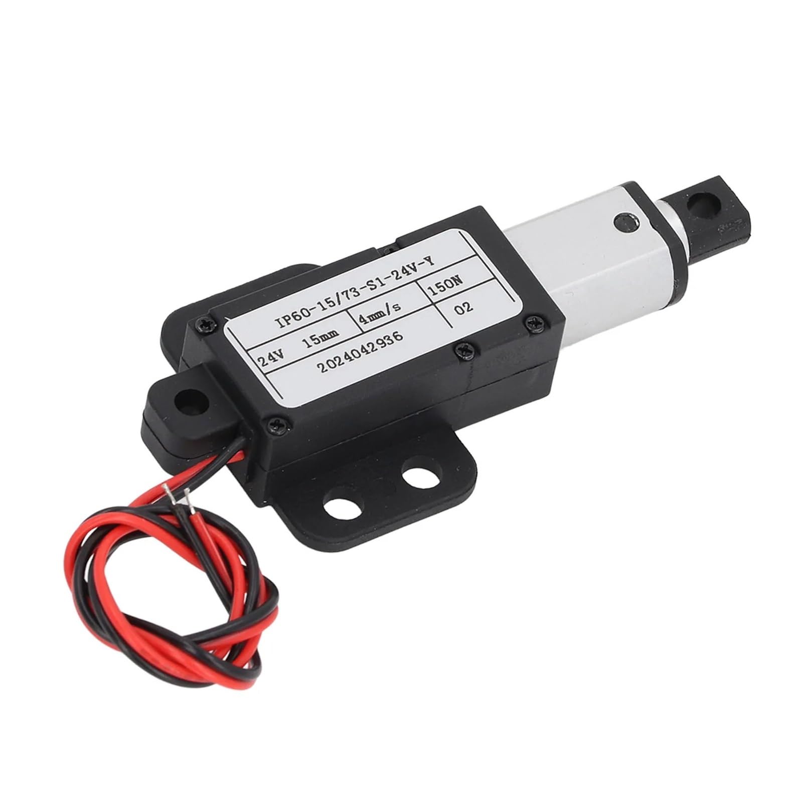 Mały siłownik liniowy 4 mm/s prędkość 15 mm skok 150N wyłącznik krańcowy ciągu Mini elektryczny siłownik liniowy DC24V 3W perfection