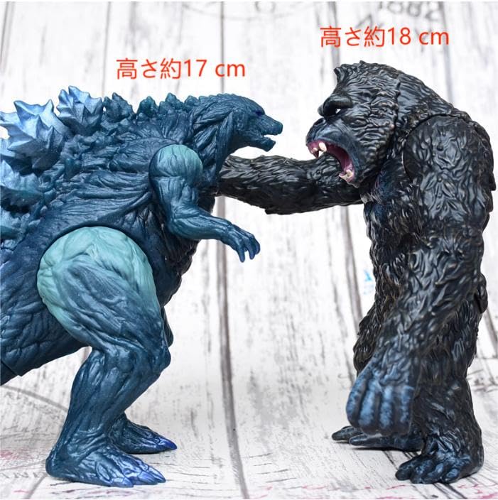 Amazon.co.jp: ゴジラ大戦ゴリラ怪獣咆哮高さ約17 cm 1セット