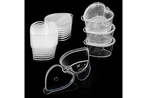 ISKBOB 50PCS Heart Jello Shot Cups
