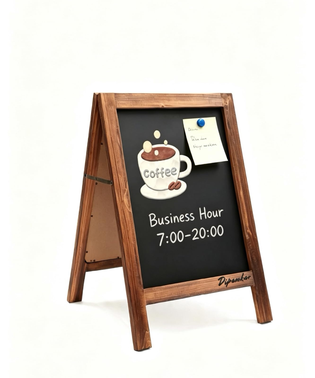 Magnetic Pavement Board Sign Double Sided Chalkboard Streetside A Board