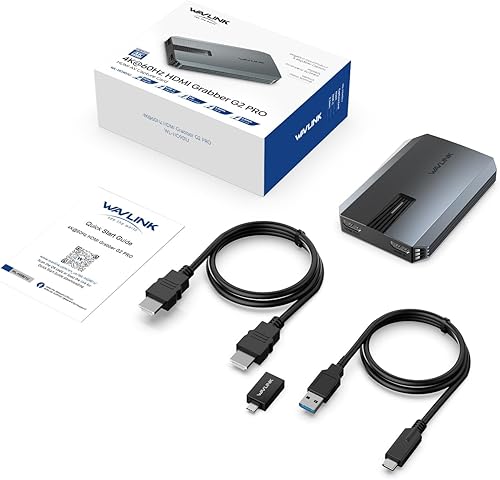 Vista 9 de WAVLINK Tarjeta de captura 4K30/2K60/1080p120, hasta 4K60 HDR10/2560x1440@144Hz/1080p@240hz passthrough en PS5, PS4, Xbox Series X y S, Xbox One