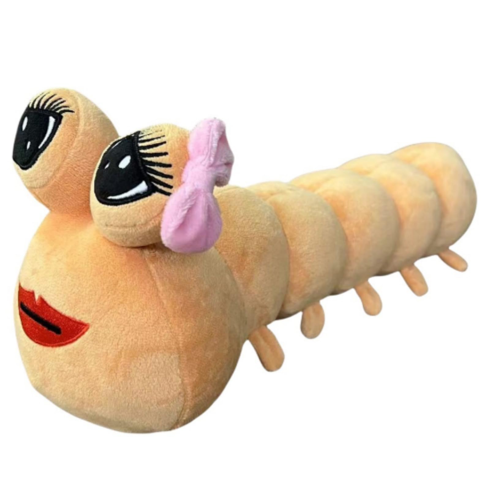 40cm Alien Pou Plush Toy, Alien Pou Stuffed Animal Pillow Doll, Cartoon Big Eye Alien Anime Plush Figure Toy for Girl Boy Children's Gift (Red Mouth)