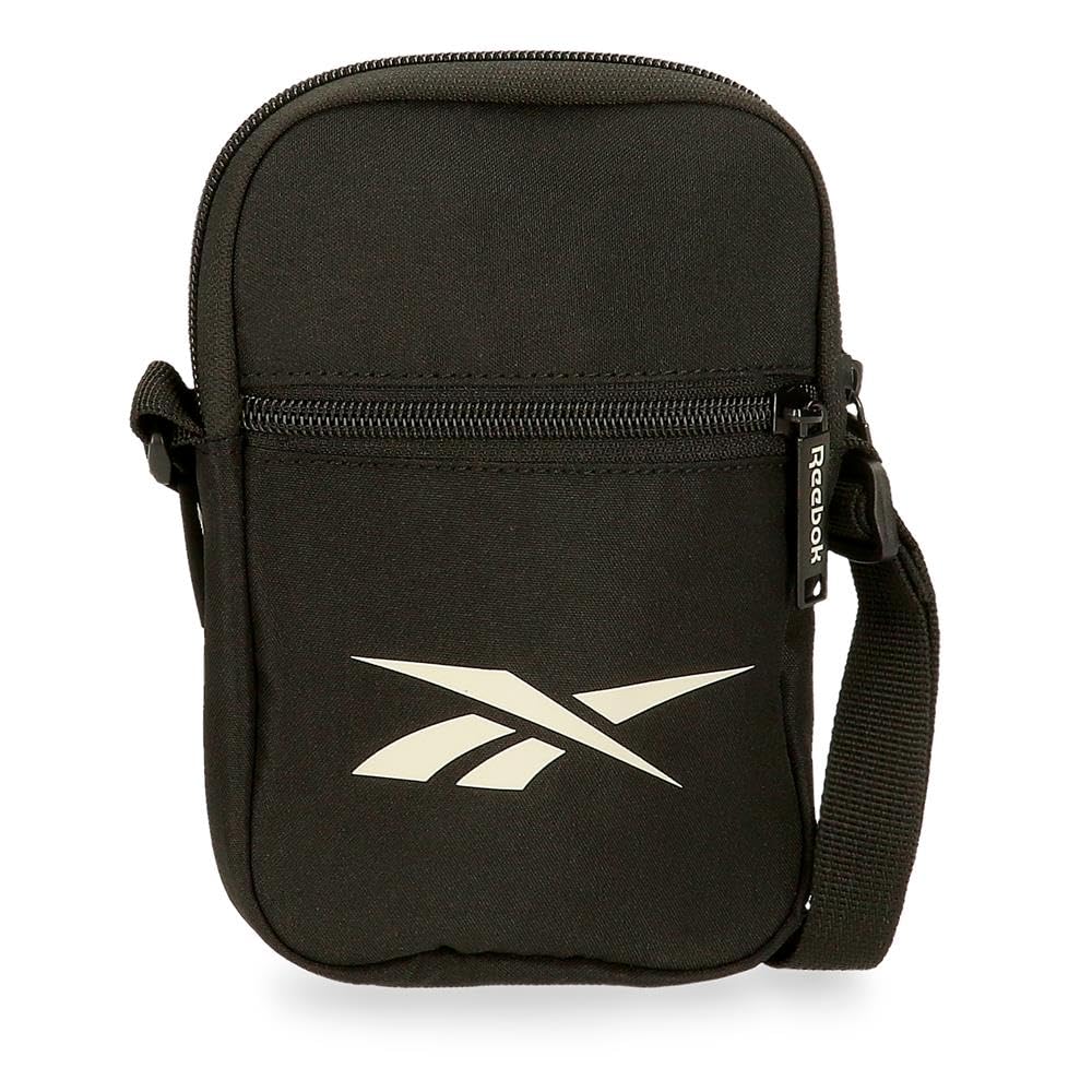 Reebok Malden Small Black Shoulder Bag, 12 x 17 x 2.5 cm, Polyester, by Joumma Bags