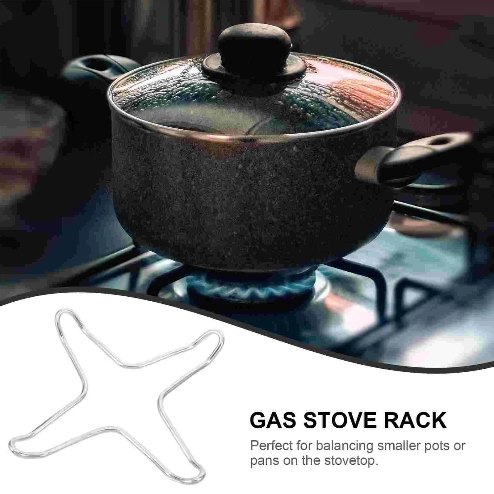 Soporte De Estufa De Gas Estante for estufa de Gas, 2 uds., quemador, rejilla, olla, sartenes, Wok, estante de soporte pequeño, suministros de cocina, soporte for el hogar