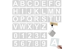 2 Inch Letter Stencils for Painting, Alphabet Templates