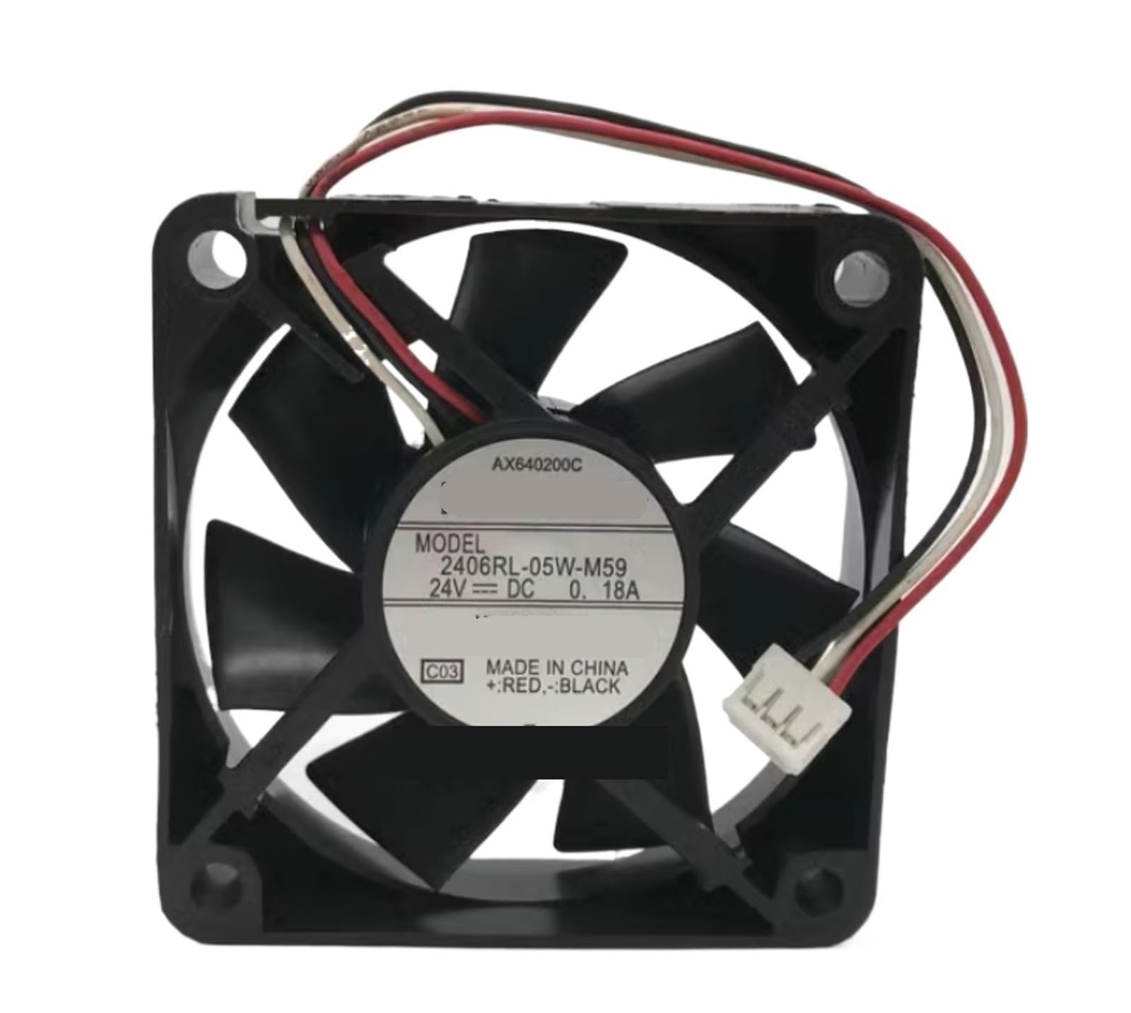 VDOQTLJT 2406RL-05W-M59 6015 24V 0.18A 6CM 3-Wire Inverter Fan