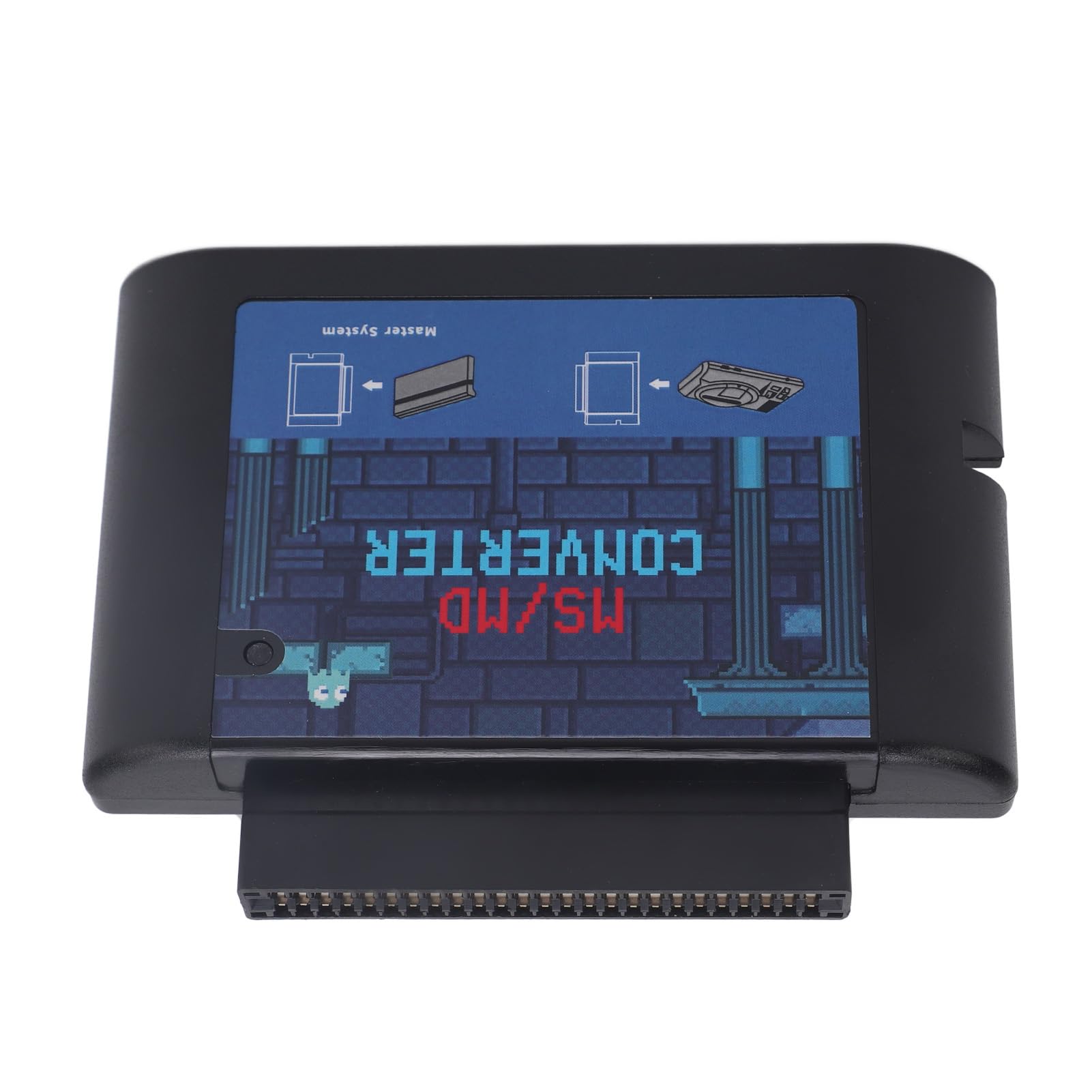 per Retron Mega Drive Converter, MS a MD Game Card Adapter Converter per Retron 5 3 2 per Mega Drive per (nero)