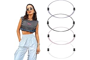 4 Pieces Adjustable Crop Band Stretchy Elastic Tuck Band to Style Women's Tops