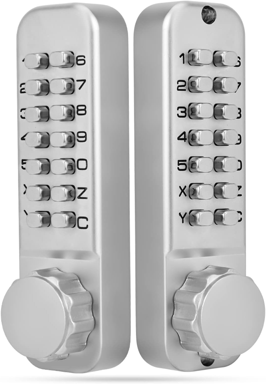 Mechanical Combination Lock, Waterproof Digital Combination Lock Zinc Alloy Double Sided Combination Door Lock Suitable for Garage/Hotel/Office/Warehouse