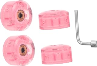 INOOMP 1 Set Roller pulley luminous LED wheels outdoor roller skates Roller- Skating Wheel outdoor stuff glow accessories accessories outdoor Roller-skating Wheels Ice Skates Wheel
