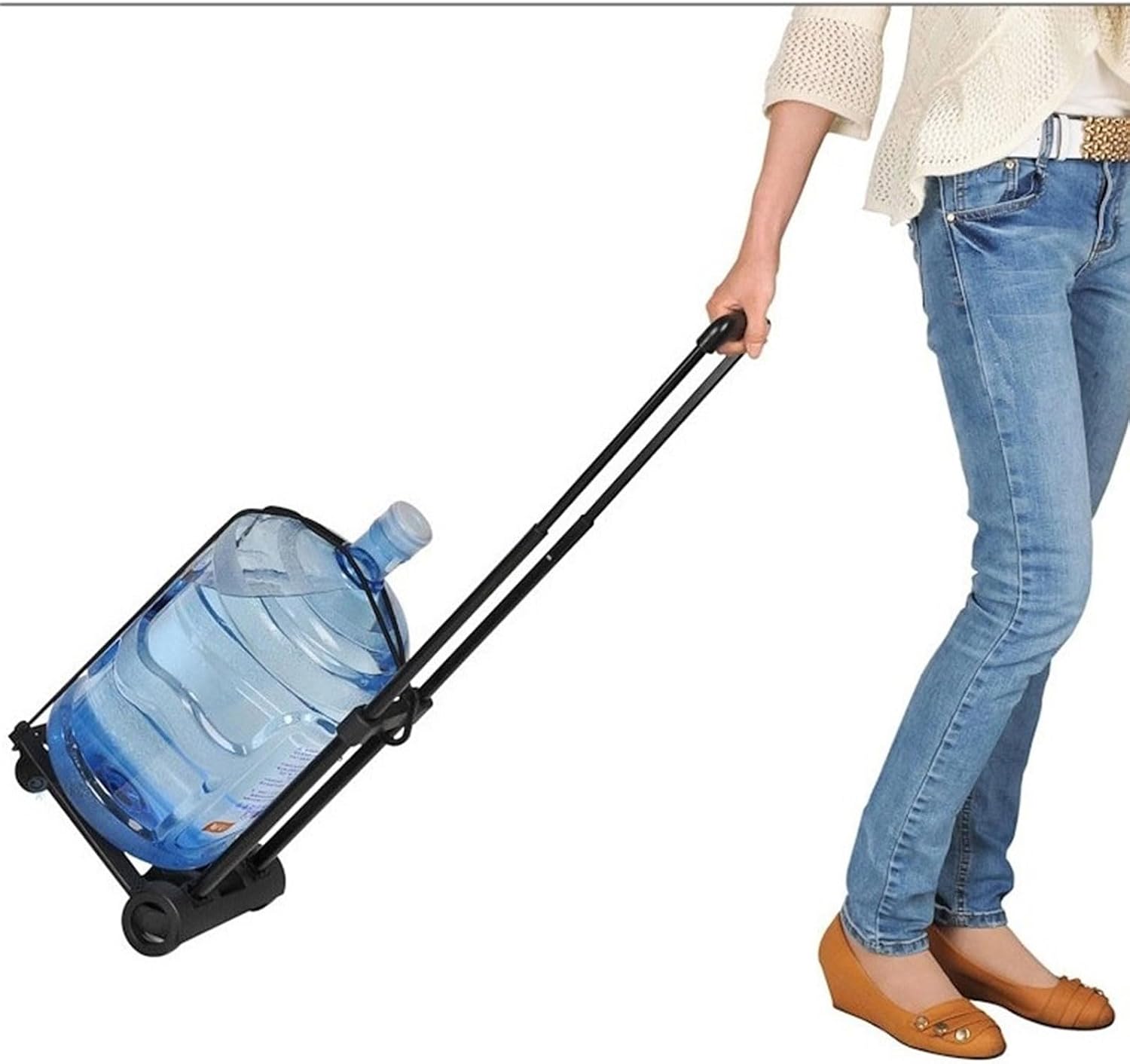 Foldable Trolley Cart Easy to Store Rolling Folding Shopping Trolley Suitable for Groceries Shopping and Travel Easy Storage