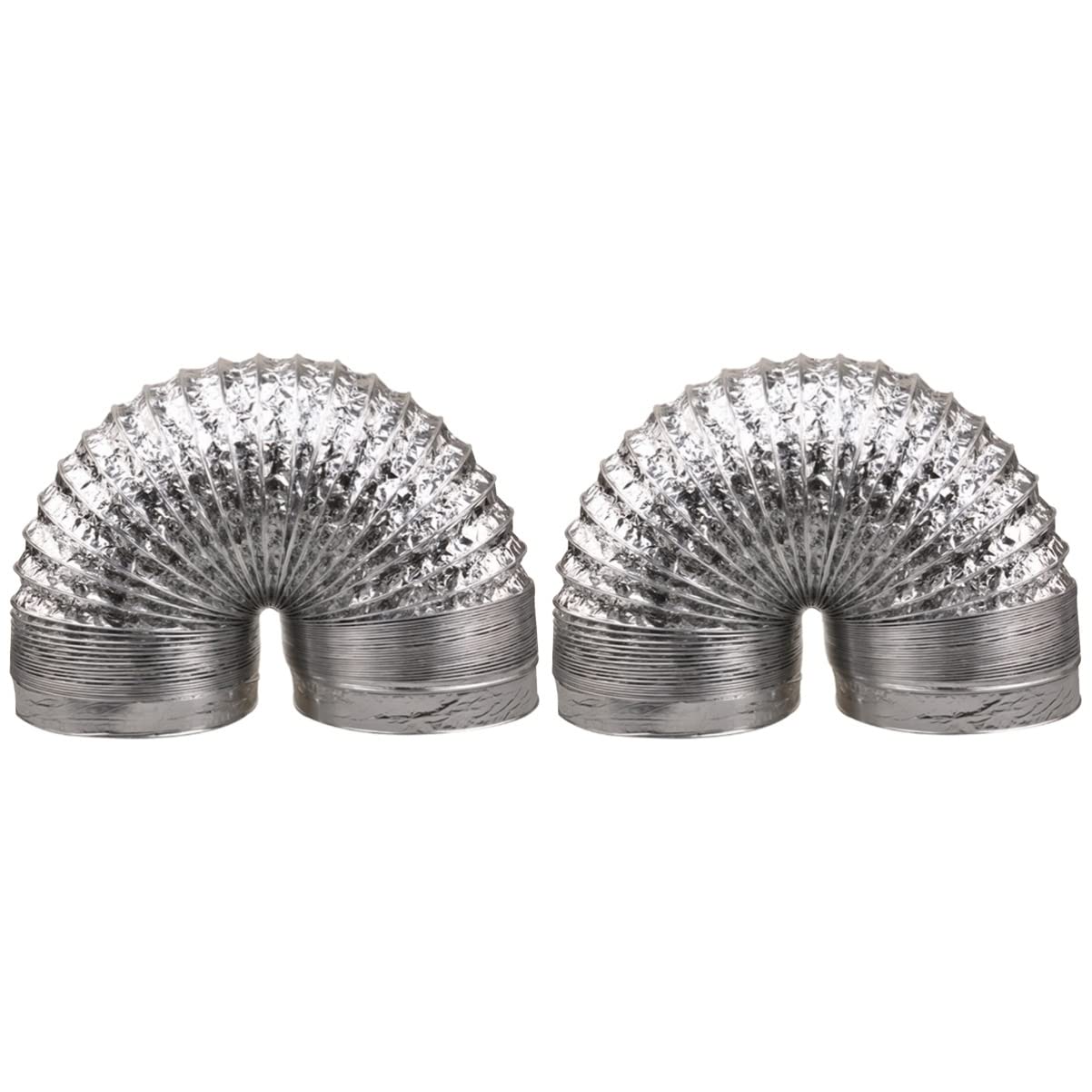 Buy 2pcs Fans Kitchens Fan Hose, Duct Register Heating, Feet Mm Silver