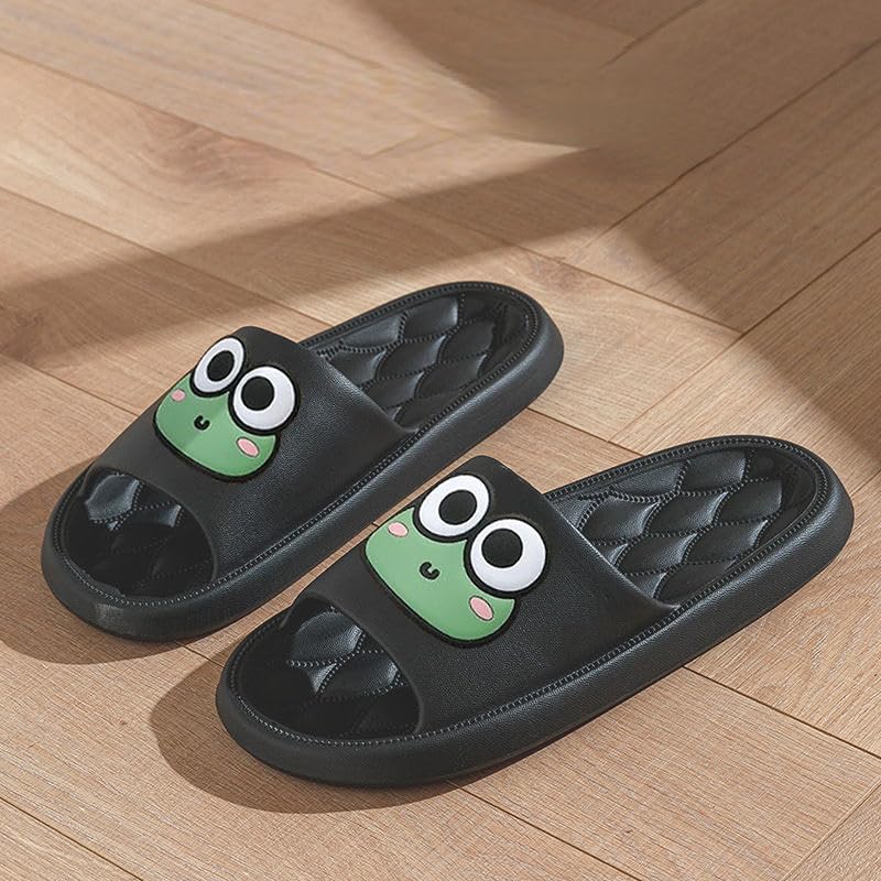 Cute Frog Slippers Women Men House Slides Preppy Slipper Kawaii Animal Slipper Comfy Shower Sandals Bathroom Shoes Slip on Indoor Outdoor Slipper Home Slipper Creative Gifts2