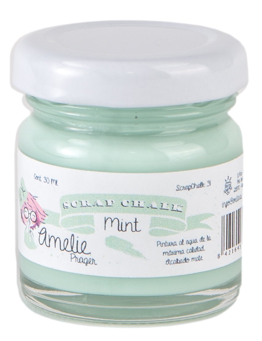Amelie Prager Kit3001 - Pack de 12 botes de colores básicos para pintura a la tiza