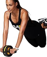 Vista 7 de 54D Rueda de abdominales, rodillo de abdominales para entrenamiento abdominal, equipo de ejercicio para entrenamiento de núcleo, rodillo de rueda