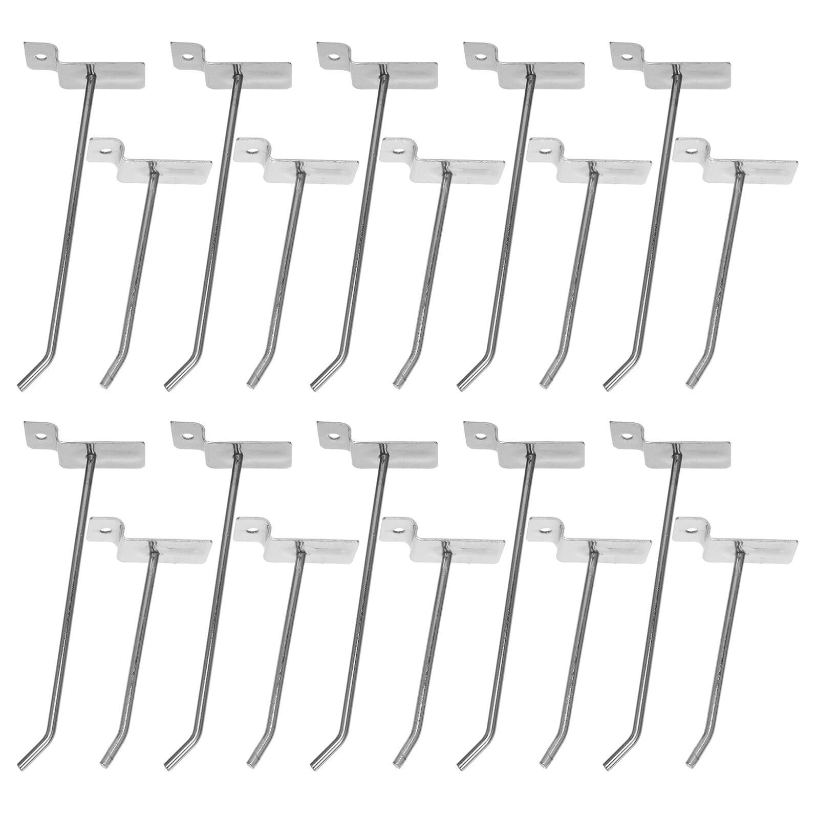 Robuste Metall Lochwandhaken 40 Stück 10 CM/15cm für Garagen und Büromaterial Aufbewahrung Haken für Lamellenwand und Werkzeughalter