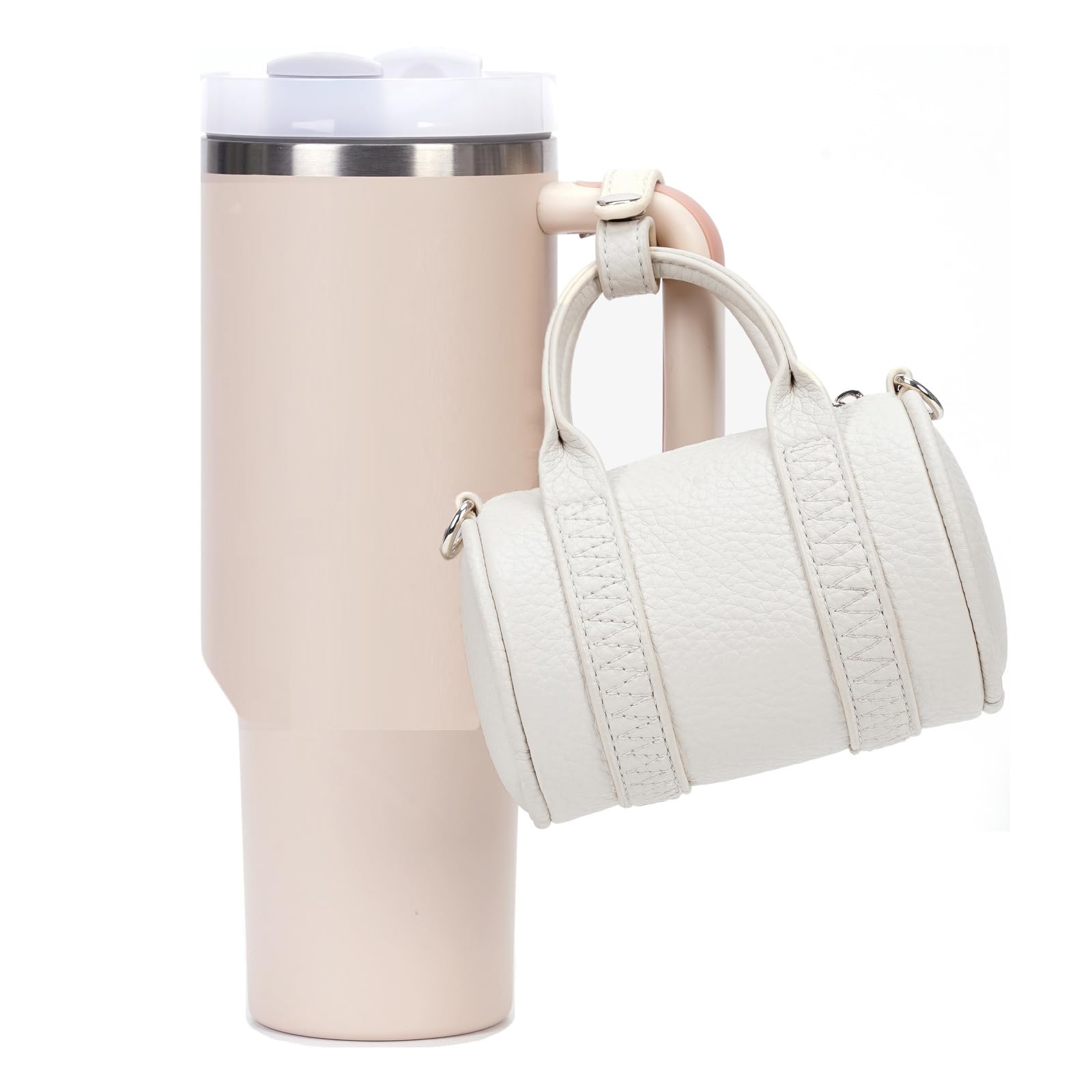 BBIQI Mini Stanley Cup Keychain for Stanley Purse Cute Stanley Cup Accessories Tumbler Bag Charm for Women