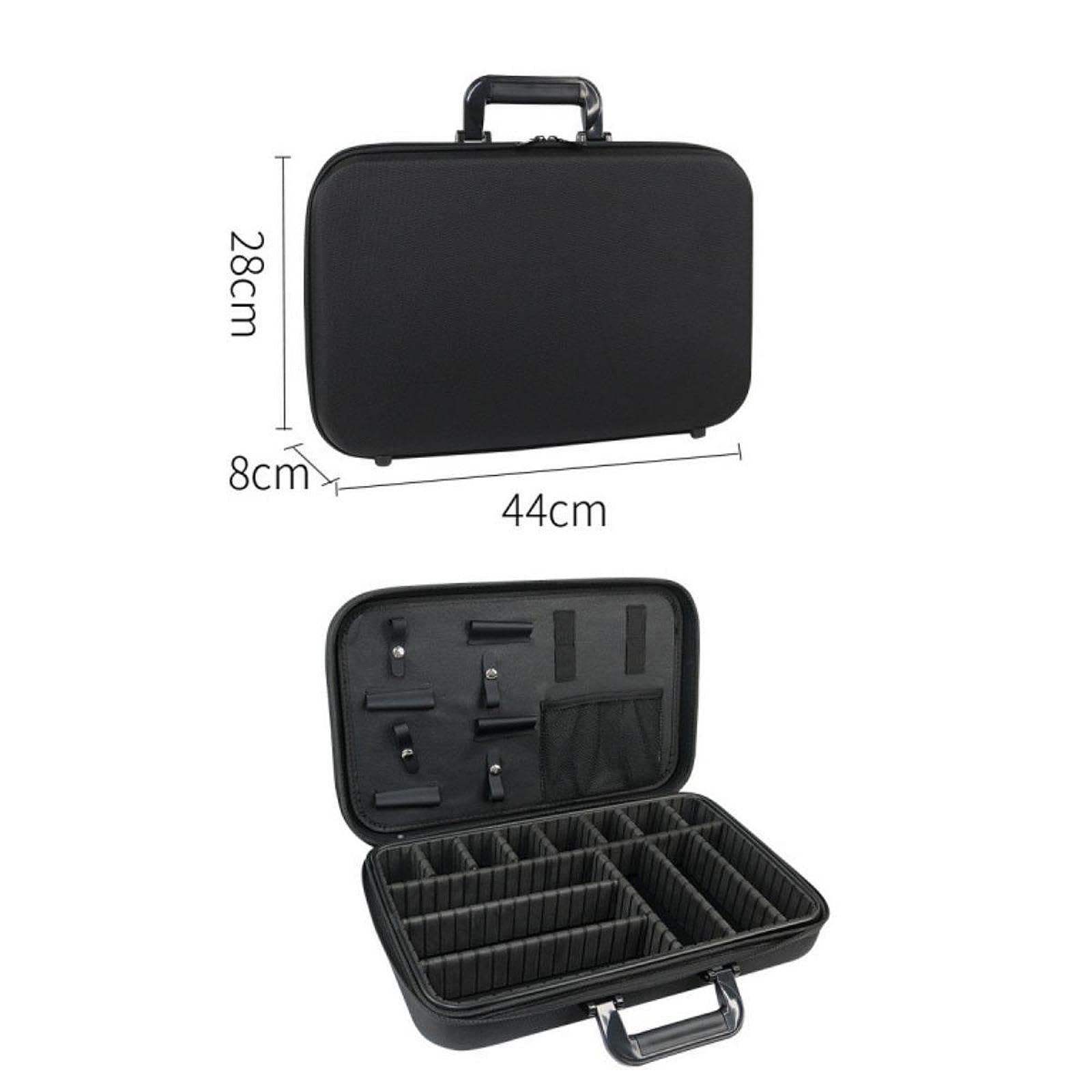 Friseurtasche, Friseurtasche, großes Fassungsvermögen, Friseur-Organizer, Make-up-Tasche, Schwarze Friseur-Reisetasche, Friseur-Reisetasche
