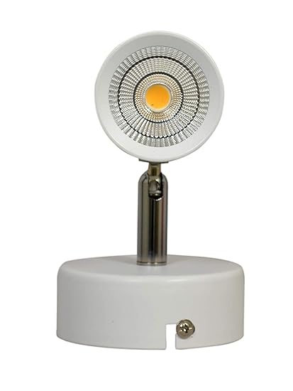 Prisha lights LED Wall Spot/Focus 6-Watt (Warm White) Light with White Metalic Body (30 Days Warranty)- SPR_214
