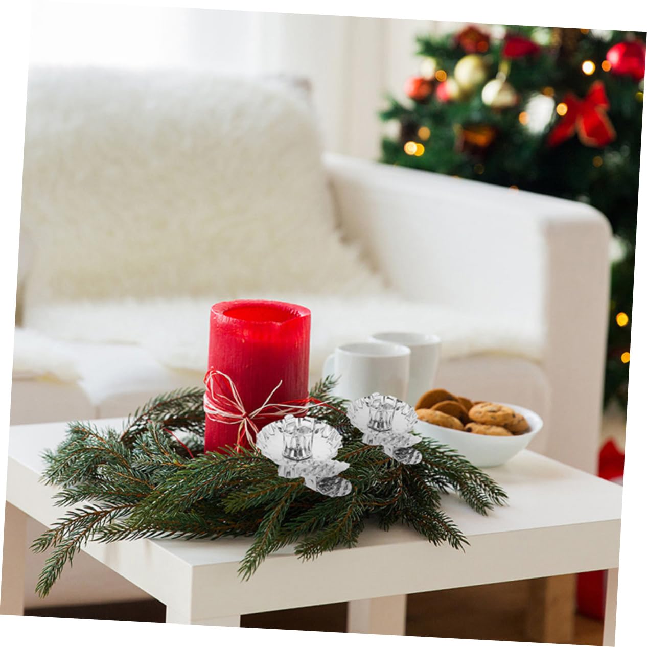 15 Pinzas Metálicas Doradas Para Sujetar Velas En El árbol De Navidad - Decoración Navideña Reutilizable
