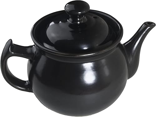 Miniatura 6 de Tetera de porcelana de espodumene de 1.8 cuartos de galón con tapa, tetera de cerámica, apta para horno