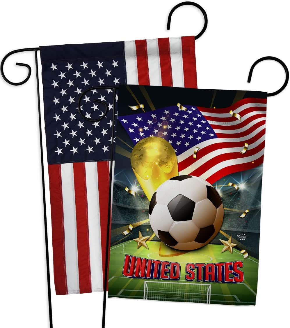 FIFA World Cup South Korea Wall Decor American Flag Banner Pack Patio Porch Lawn Garden Outdoor Decorations Tapestry Team Qatar Trophy Soccer Game Football Gifts Made in USA