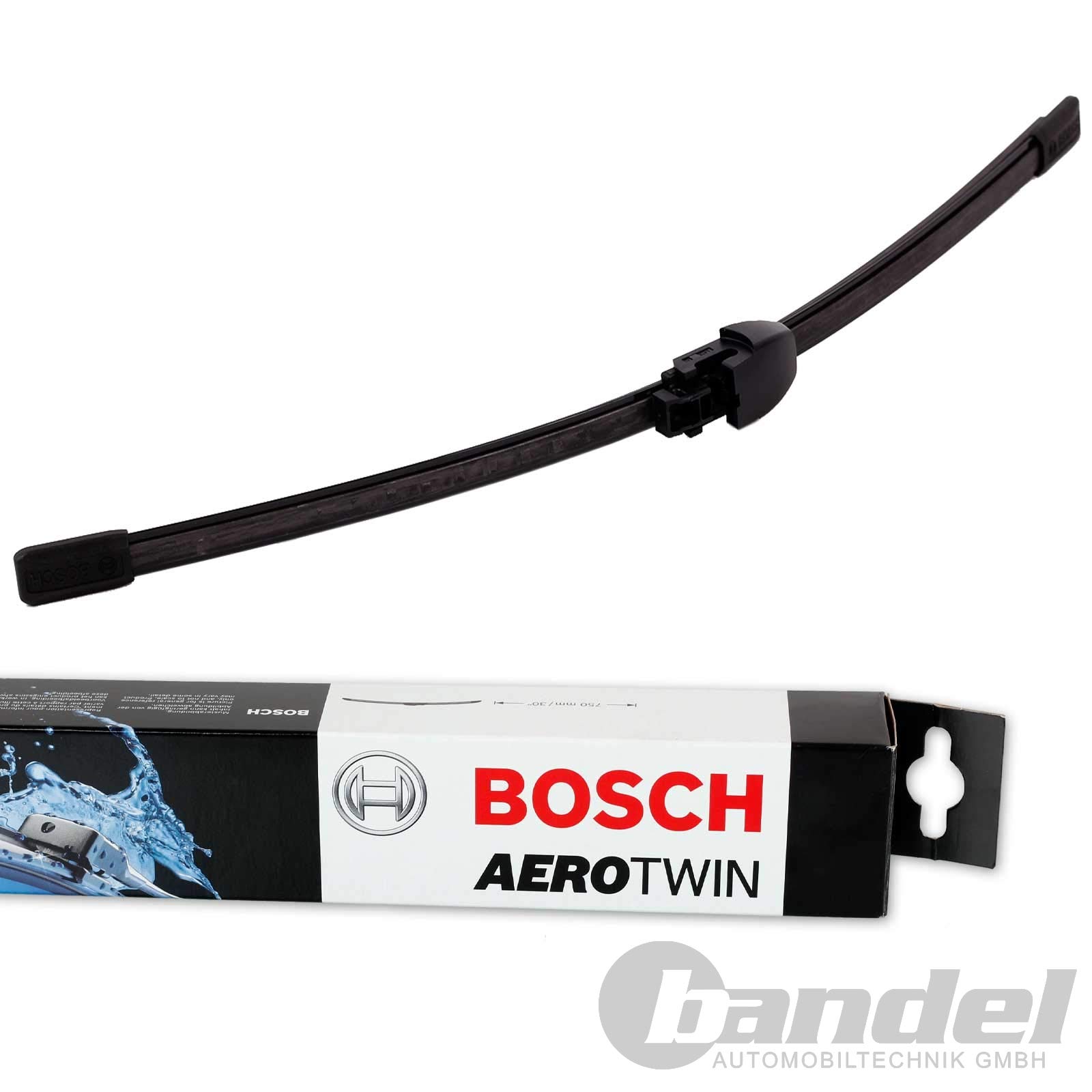 Bosch Aerotwin A187S - Juego de 2 escobillas limpiaparabrisas delanteras y traseras A400H