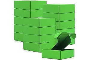 15 Pcs Eco-Friendly Green Shipping Boxes