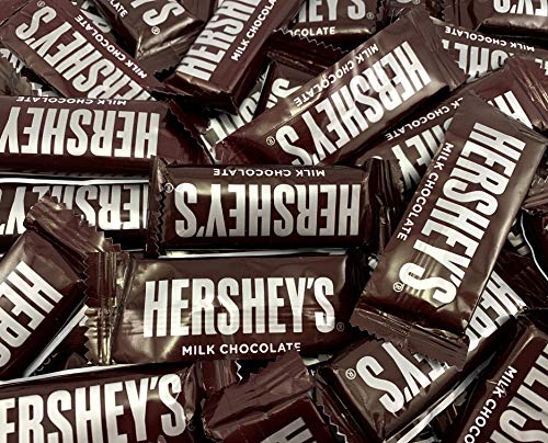 HERSHEY’S Milk Chocolate Snack Measurement Sweet Bar 0.45 Ounces, Bulk – 3 Pound Bag