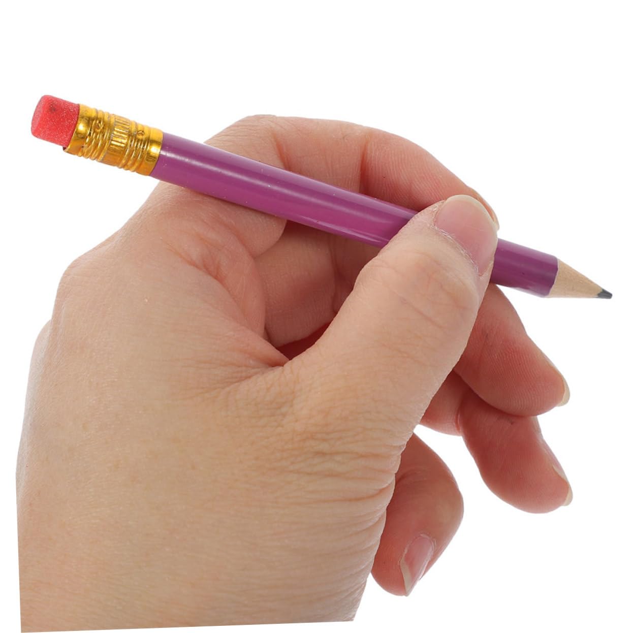 STOBOK 144 Pezzi Matite Corte in Legno Hb per Studenti e Docenti, Penne da Scrittura e Matite per Disegnare Decorazioni Scuola, Comode da Impugnare e Resistenti