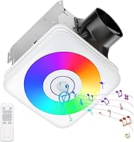 OREiN 3-in-1 Bathroom Exhaust Fan with Bluetooth Speaker, LED Light & Night Light, 110/160 CFM Ultra-Quiet, 1500LM Tunable 2700K-6500K, Remote Control