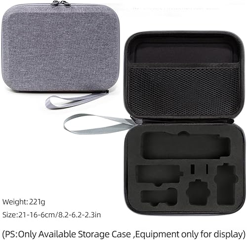 Miniatura 2 de Estuche de transporte para cámara DJI Osmo Pocket 3, caja de almacenamiento, soporte de almacenamiento de viaje (forro negro+gris)